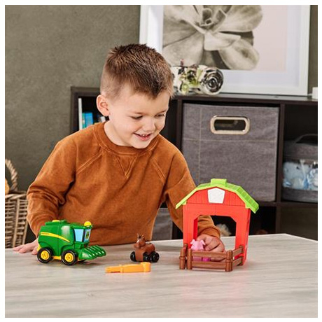 Машинки для малышей - Игровой набор John Deere Kids Трактор с загоном (47210)#4