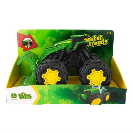 Машинки для малышей - Трактор John Deere Kids Monster Treads с ковшом и большими колесами (47327)#4