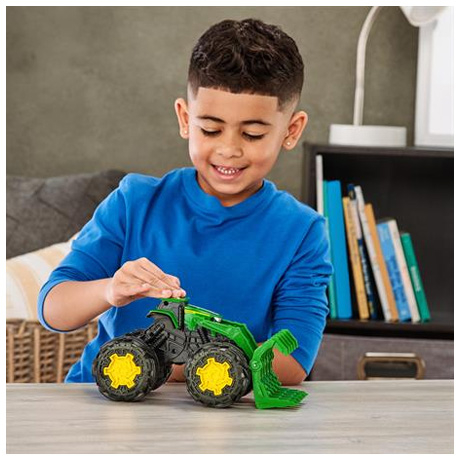 Машинки для малышей - Трактор John Deere Kids Monster Treads с ковшом и большими колесами (47327)#5
