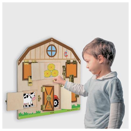 Развивающие игрушки - Бизиборд Viga Toys Домик на ферме (51627FSC)#2