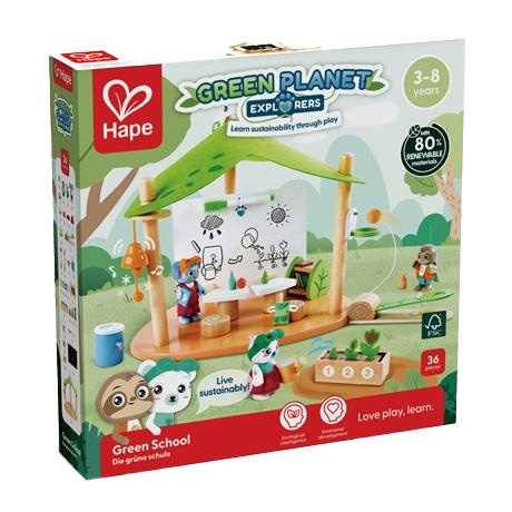 Фігурки тварин - Ігровий набір Hape Школа Зеленої планети (E3428)#4
