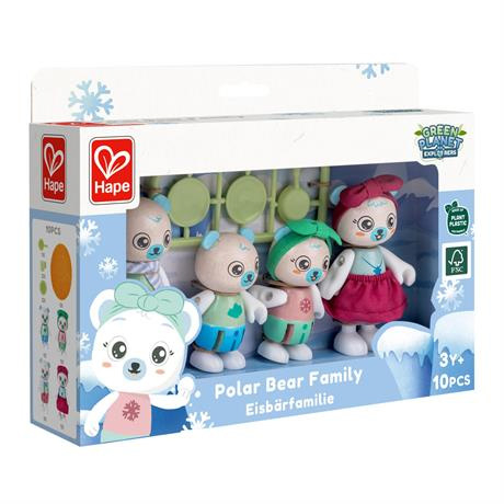 Фігурки тварин - Ігровий набір Hape Сім'я білих ведмедиків (E3529)#2