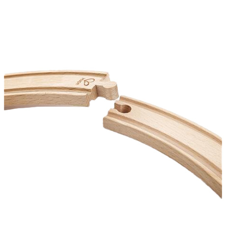 Железные дороги и поезда - Набор для железной дороги Hape длинные изогнутые рельсы 4 шт (E3777)#2