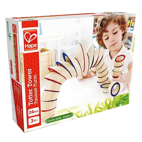 Головоломки - Головоломка из бамбука Hape Totter Tower Башня (E5524)#2