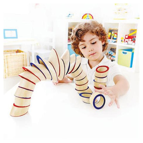 Головоломки - Головоломка из бамбука Hape Totter Tower Башня (E5524)#3