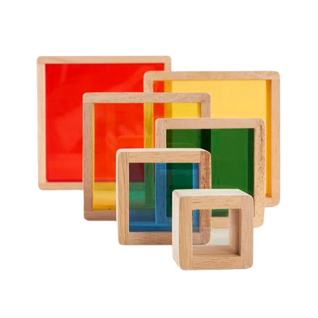 Развивающие игрушки - Кубики Guidecraft Block Play Цветные блоки (G5066)#2