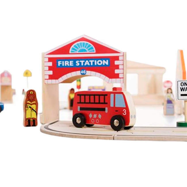 Развивающие игрушки - Игровой набор Guidecraft Block Play К дороге (G6716)#2