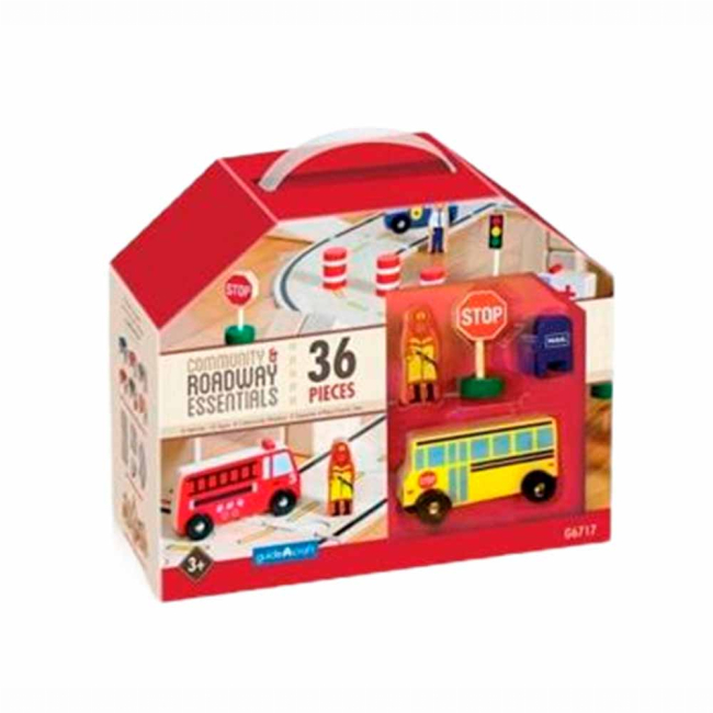 Розвивальні іграшки - Ігровий набір Guidecraft Block Play До дороги (G6717)#3