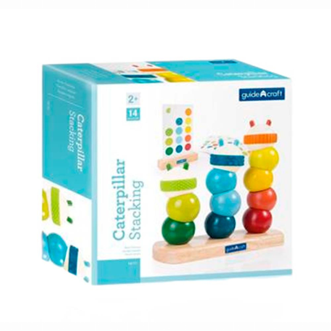 Розвивальні іграшки - Пірамідка Guidecraft Manipulatives Гусениці (G6731)#2