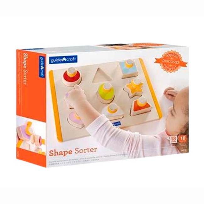 Розвивальні іграшки - Ігровий набір Guidecraft Manipulatives Форми з ручками (G6742)#2
