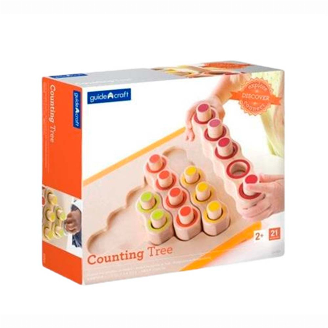 Розвивальні іграшки - Дерев'яний сортер Guidecraft Manipulatives Рахункове дерево (G6903)#2