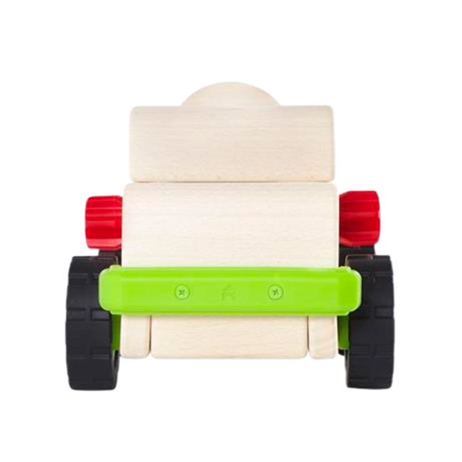 Транспорт и спецтехника - Бетоновоз Guidecraft Block Science Trucks деревянный (G7530)#2