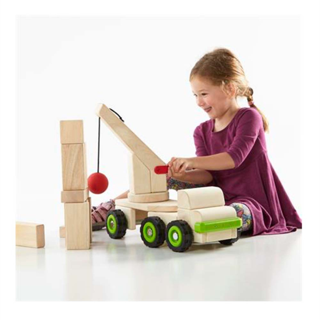 Транспорт і спецтехніка - Дерев'яна машинка Guidecraft Block Science Trucks (G7533)#3