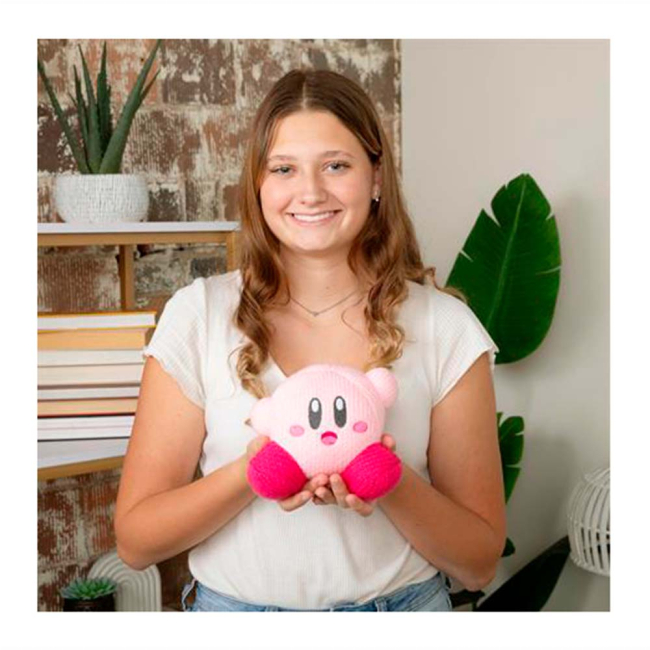 Персонажі мультфільмів - М'яка іграшка Club Mocchi- Mocchi В'язаний Кірбі 15 см (T12457)#4