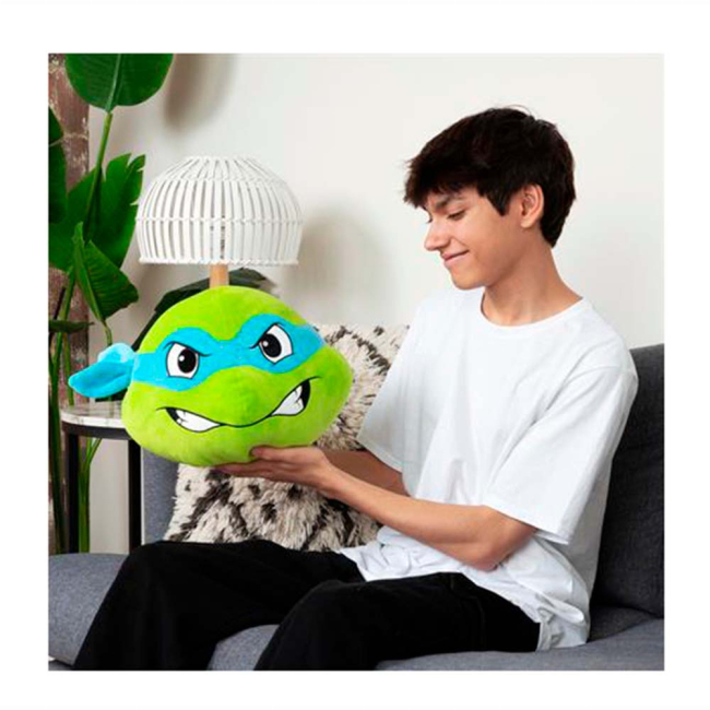 Персонажі мультфільмів - М'яка іграшка Club Mocchi-Mocchi TMNT Леонардо 28 см (T12479)#3