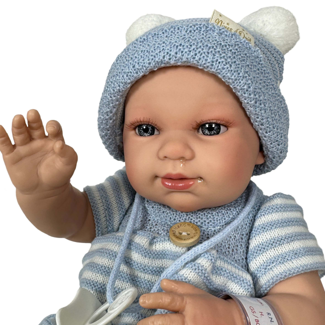 Пупси - Лялька Nines d'Onil Reborn Хлопчик у блакитному одязі 37 см (244)#2