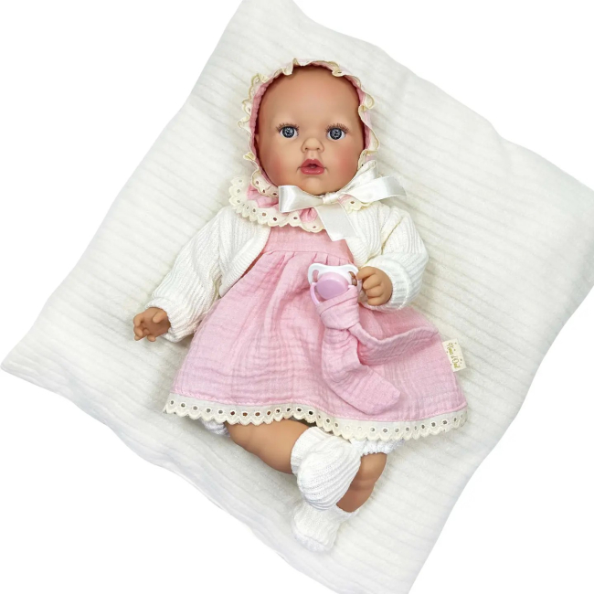 Пупсы - Кукла Nines d'Onil Маленькая Тита в розовом платье 40 см (5200)#3
