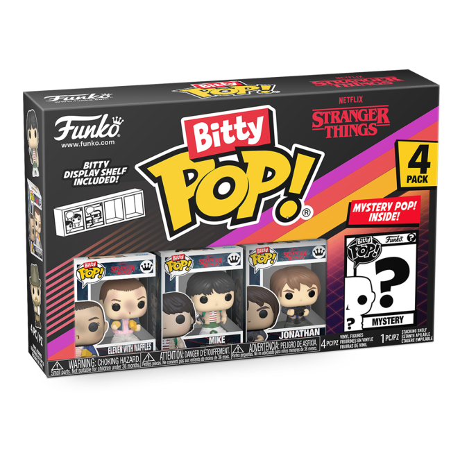 Фигурки персонажей - Набор фигурок Funko Pop Bitty Pop Stranger Things Одиннадцать Майк, Джонатан, Одиннадцать (83663/2)#2