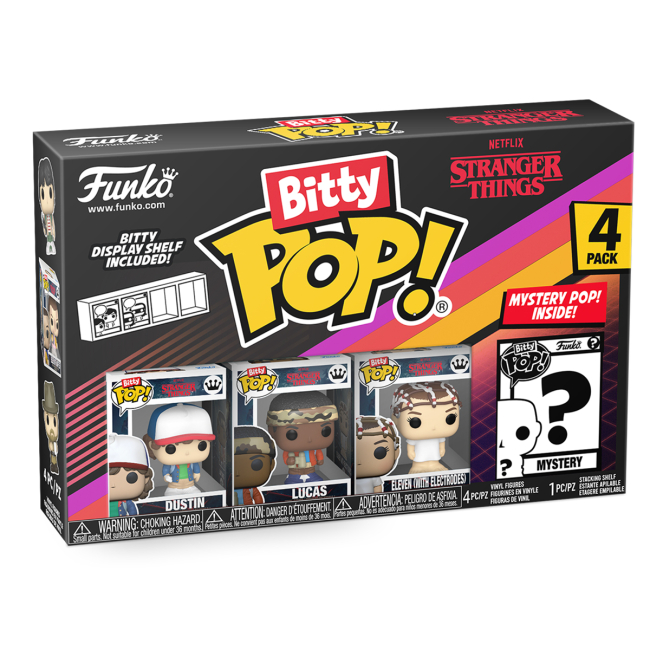 Фигурки персонажей - Набор фигурок Funko Pop Bitty Pop Stranger Things Одиннадцать Дастин, Лукас, Одиннадцать (83663/3)#2