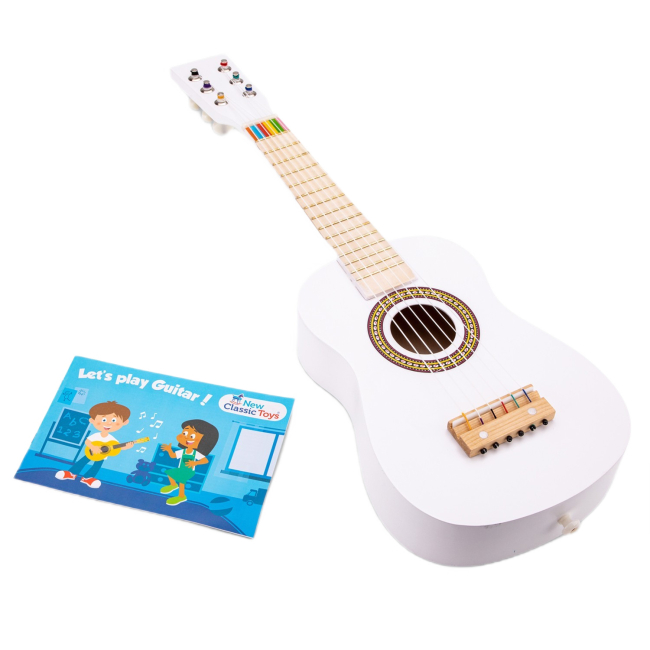 Музичні інструменти - Музичний інструмент New Classic Toys Гітара біла (10346)#2