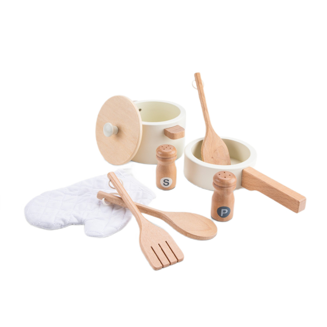 Детские кухни и бытовая техника - Игровой набор New classic toys Мини-кухня - ротанг (11045)#6