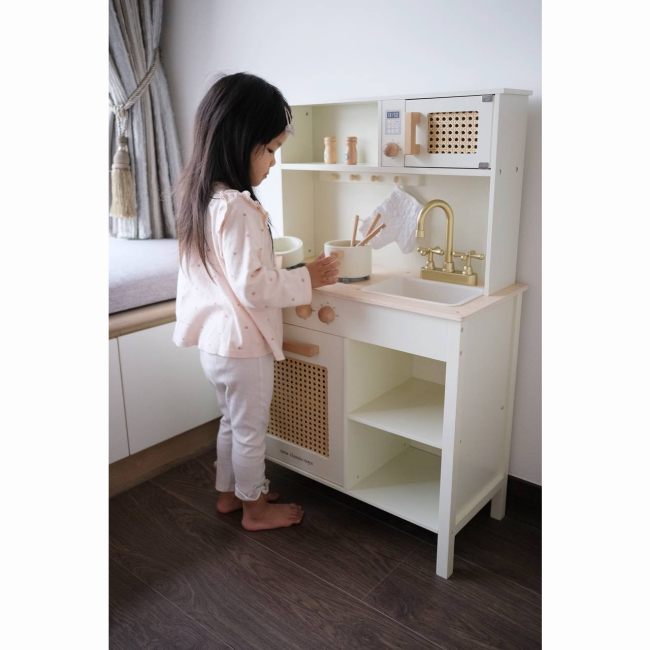 Детские кухни и бытовая техника - Игровой набор New classic toys Мини-кухня - ротанг (11045)#9