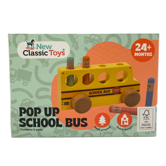 Развивающие игрушки - Развивающая игрушка New classic toys Школьный автобус (10547)#3