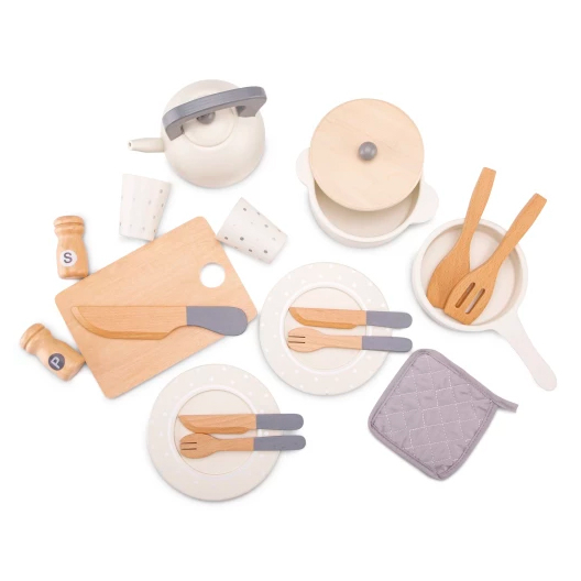 Детские кухни и бытовая техника - Игровой набор New classic toys Посуда игрушечная (10615)#2