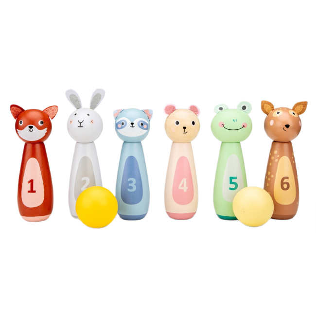 Спортивные активные игры - Игровой набор New classic toys Боулинг Друзья животные (10790)#2