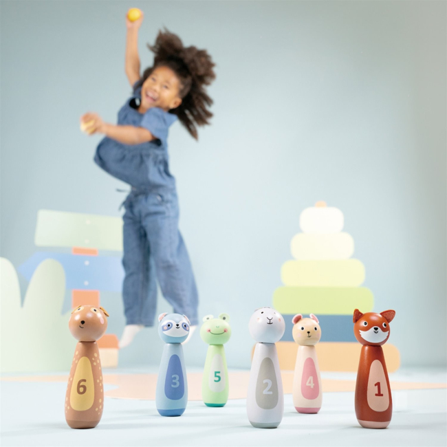 Спортивные активные игры - Игровой набор New classic toys Боулинг Друзья животные (10790)#4