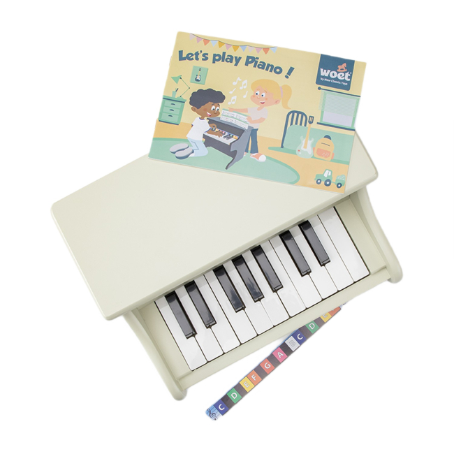 Музичні інструменти - Музичний інструмент New Classic Toys Піаніно бежеве 18 клавіш (10154)#5