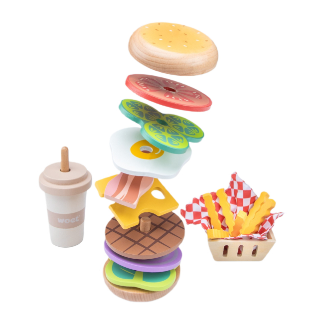 Детские кухни и бытовая техника - Игровой набор New classic toys Фастфуд (10617)#3