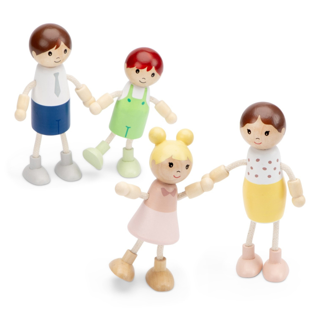 Ляльки - Ігровий набір New classic toys Ляльки лялькового будинку (10741)#4