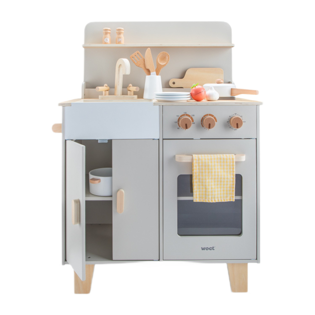 Детские кухни и бытовая техника - Игровой набор New classic toys Мини-кухня бежевая (11080)#4