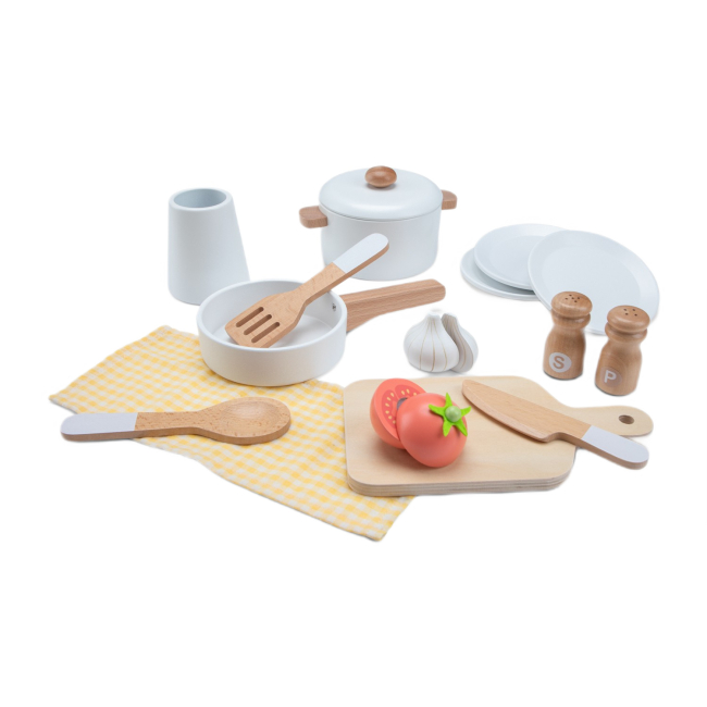 Детские кухни и бытовая техника - Игровой набор New classic toys Мини-кухня бежевая (11080)#7