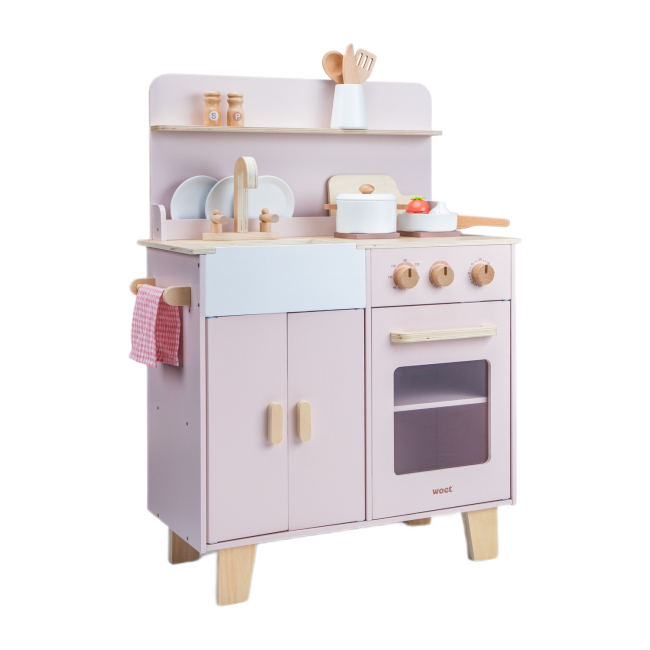 Детские кухни и бытовая техника - Игровой набор New classic toys Мини-кухня розовая (11081)#2