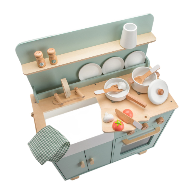 Детские кухни и бытовая техника - Игровой набор New classic toys Мини-кухня зеленая (11082)#5