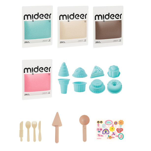 Антистресс игрушки - ​Набор кинетического песка Mideer Сладости (MD4326)#2