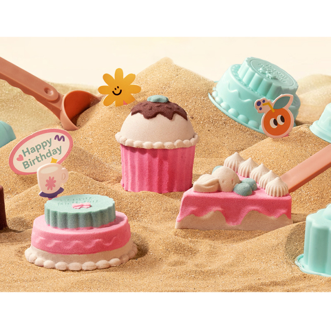 Антистресс игрушки - ​Набор кинетического песка Mideer Сладости (MD4326)#3