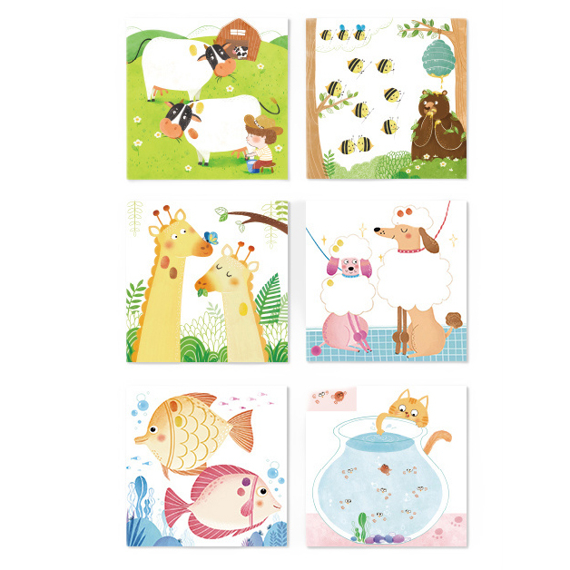 Канцтовары - Набор для рисования пальчиками Mideer Вечеринка с животными (MD3414)#2