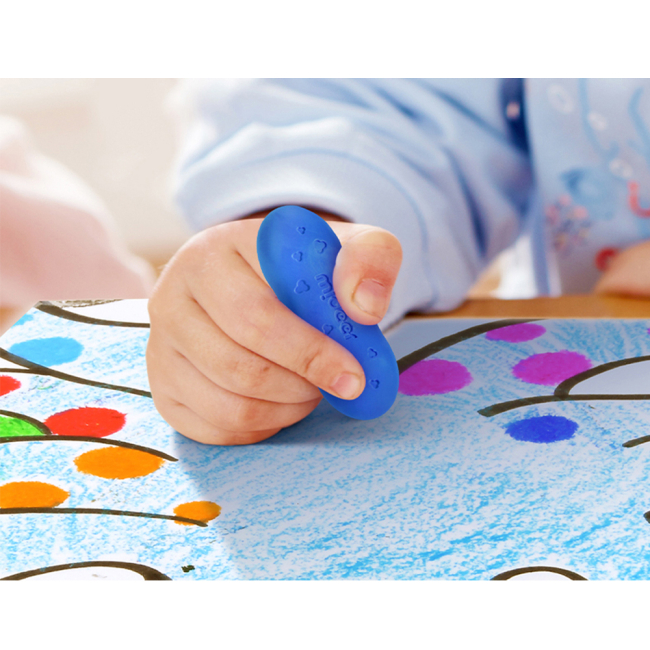 Канцтовары - Крайоны Mideer в виде фасоли 12 цветов (MD6220)#5