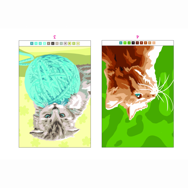 Пізнавальні книги (4-10 років) - Книжка «50 магічних фарбованок. Котики» (9786178023621)#5