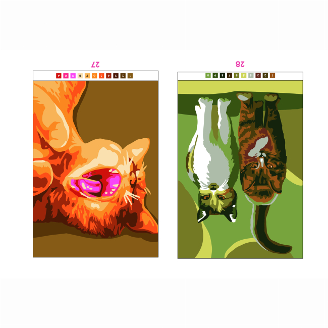 Пізнавальні книги (4-10 років) - Книжка «50 магічних фарбованок. Котики» (9786178023621)#6