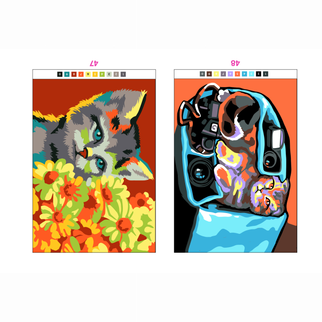 Пізнавальні книги (4-10 років) - Книжка «50 магічних фарбованок. Котики» (9786178023621)#7