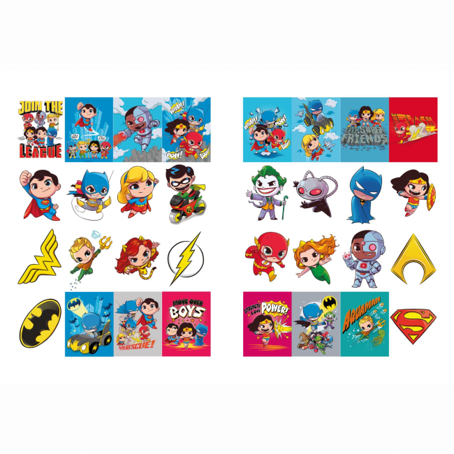 Раскраски и активитибуки (2-6 лет) - Раскраска со стикерами Идейка WB Super Friends (LCB40)#2