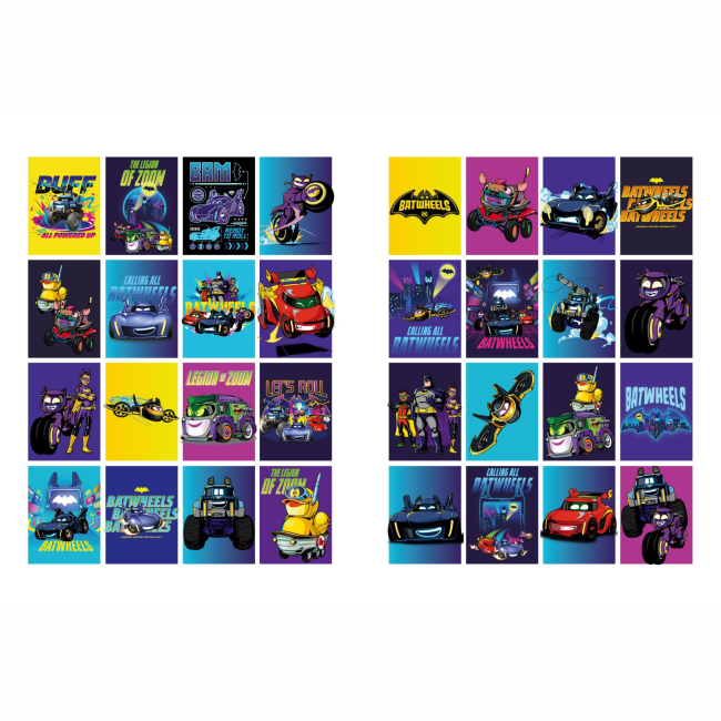 Раскраски и активитибуки (2-6 лет) - Раскраска со стикерами Идейка WB Batman Batwheels (LCB39)#2