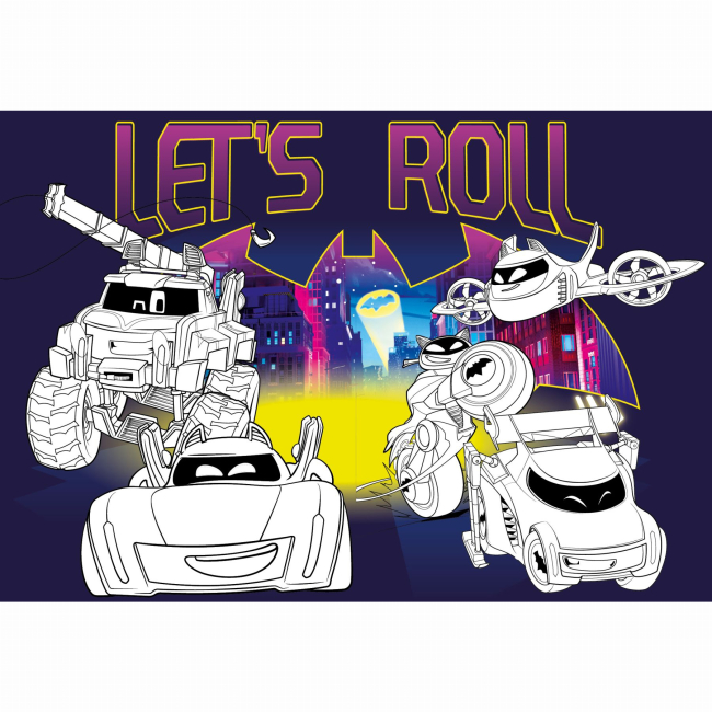 Раскраски и активитибуки (2-6 лет) - Раскраска со стикерами Идейка WB Batman Batwheels (LCB39)#3