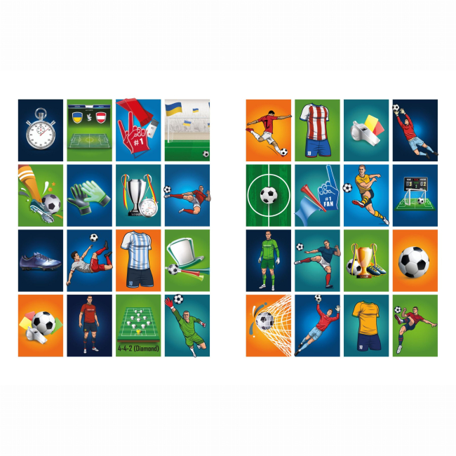 Раскраски и активитибуки (2-6 лет) - Раскраска со стикерами Идейка Футбол (CB32)#2