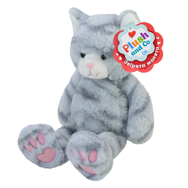М'які тварини - М'яка іграшка Plush and Co Сірий кіт 26 см (PLC25060)#2
