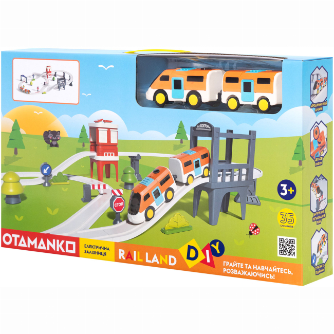 Залізниці та потяги - Ігровий набір Otamanko Rail land Електрична залізна дорога 35 деталей (5320289)#5